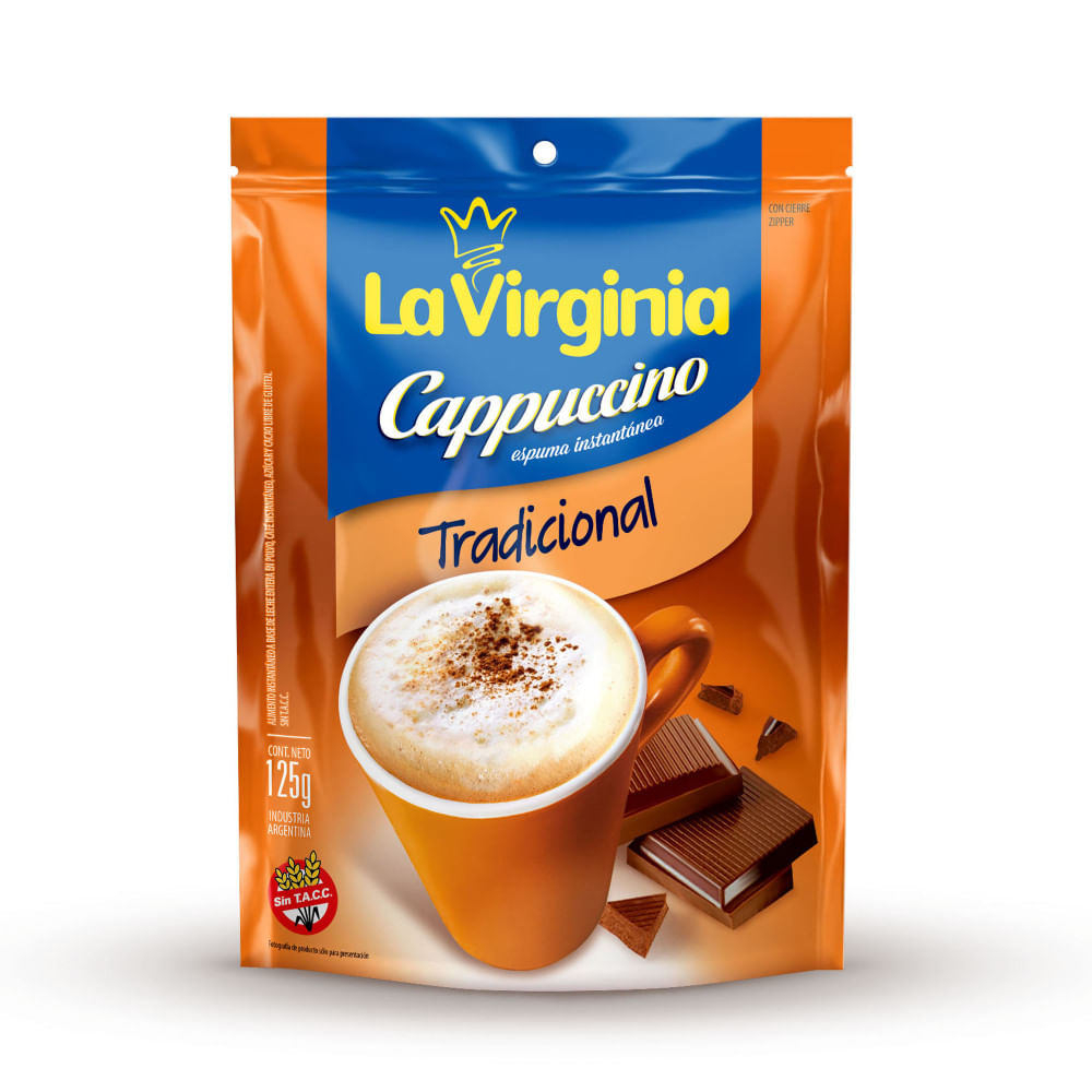 Cappuccino instantáneo La Virginia 125 Gr hiperlibertad