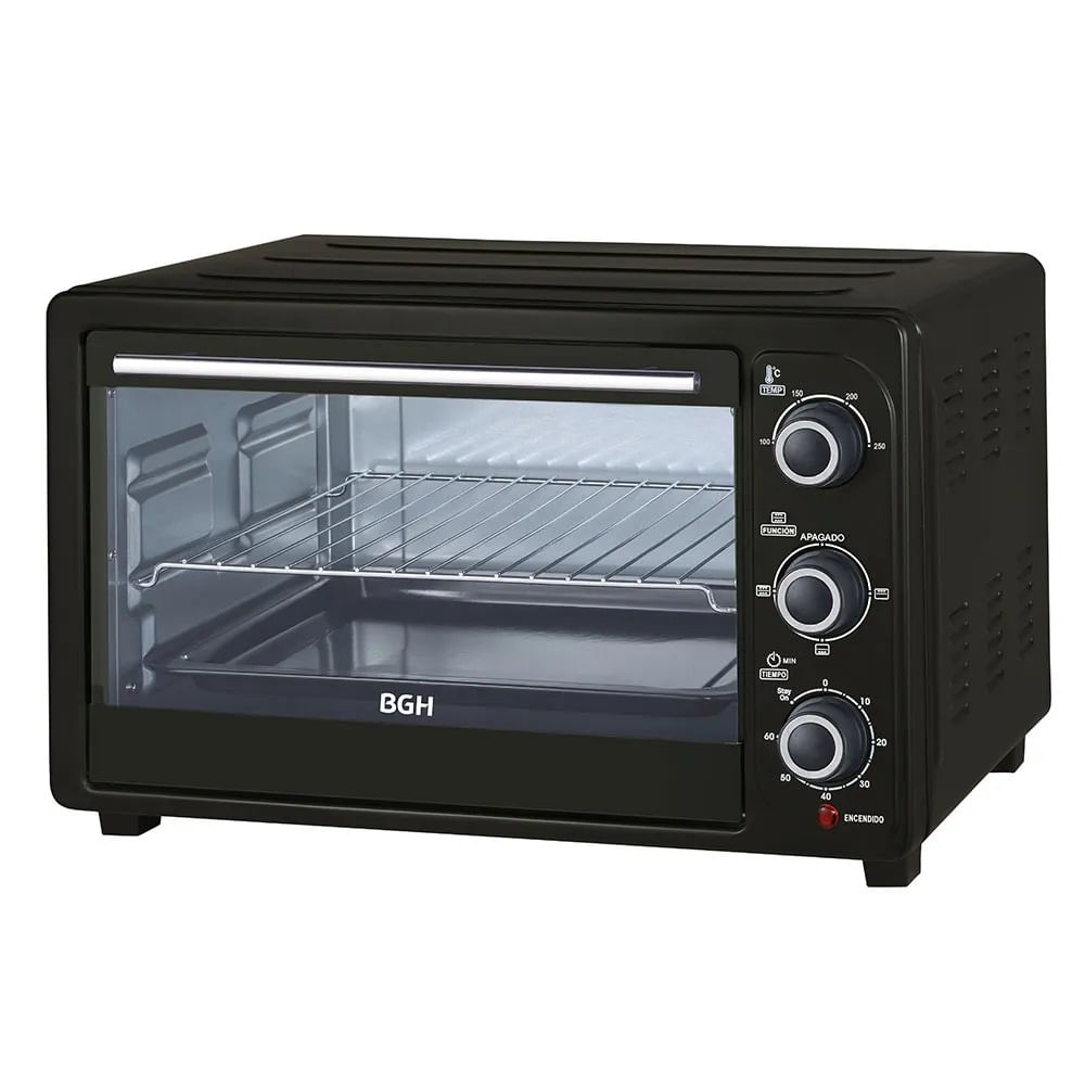 Hornos - Hiper Libertad - Horno eléctrico BGH 40 lts BHE40M19 - HORNO  ELECTRICO 40L BHE40M19 Pesos: $23.779 - Yoper Argentina