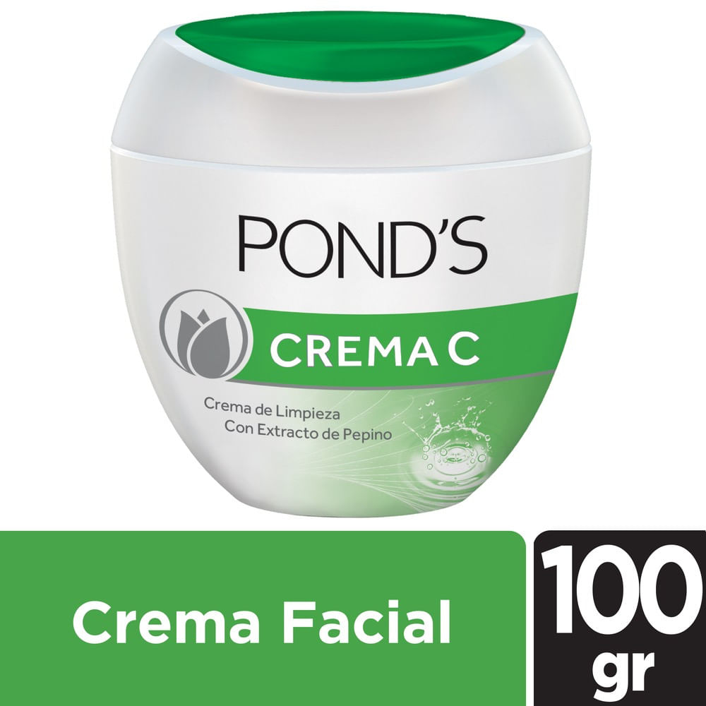 Crema facial Pond's con extracto de pepino 100 g. - hiperlibertad crema c de pond's precio