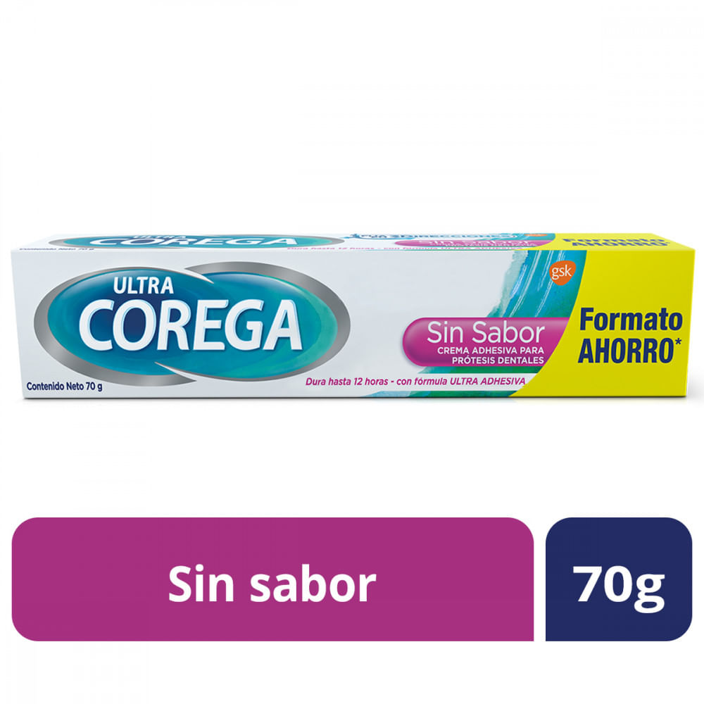ADHESIVO PARA PROTESIS DENTALES COREGA SIN SABOR X