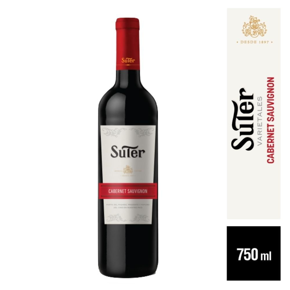 Vino Tinto Cabernet Sauvignon Suter 750 Cc