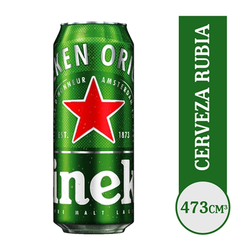 años Vaticinador seguramente Cerveza Heineken Lata 473 Ml - hiperlibertad