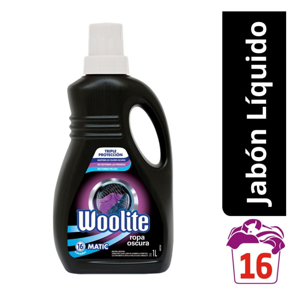 Detergente Woolite Ropa Fina Oscura Y Negra 1 L - hiperlibertad
