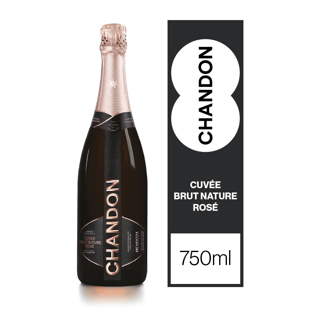 Espumante Chandon Brut Nature Rosé 750ml - Hiperlibertad