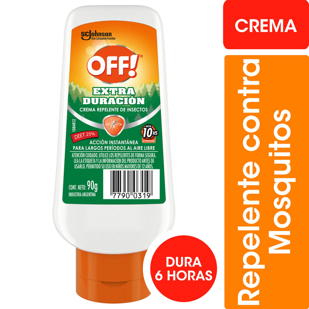 Repelente Crema Mosquitos Off Family Extra duración 90gr - hiperlibertad crema anti mosquitos