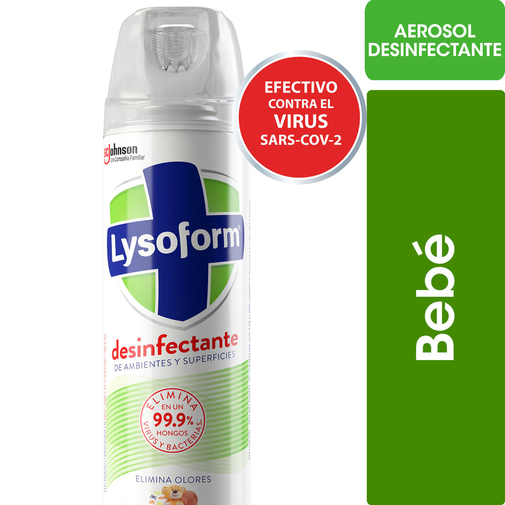 Desinfectante Aerosol Baby Lysoform 360 Cc Hiperlibertad