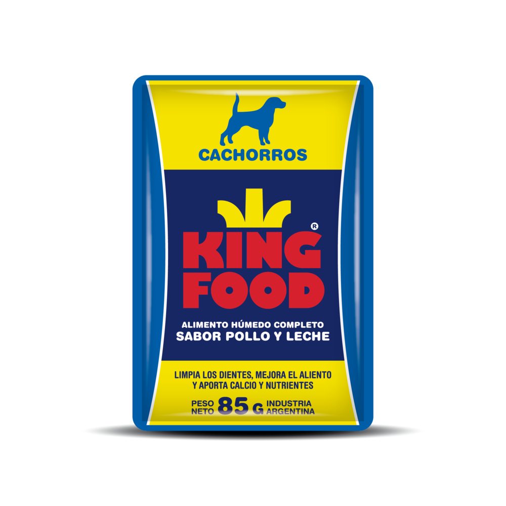 ALIMENTO PARA PERROS KINGFOOD CACHORROS POLLO X 85