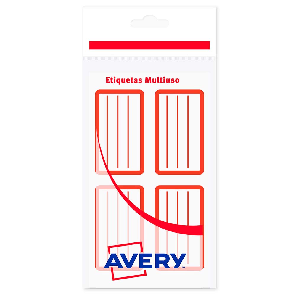 ETIQUETAS ESCOLARES AVERY ROJO X5 Hiperlibertad etiquetas-escolares-avery-rojo-x5-hiperlibertad