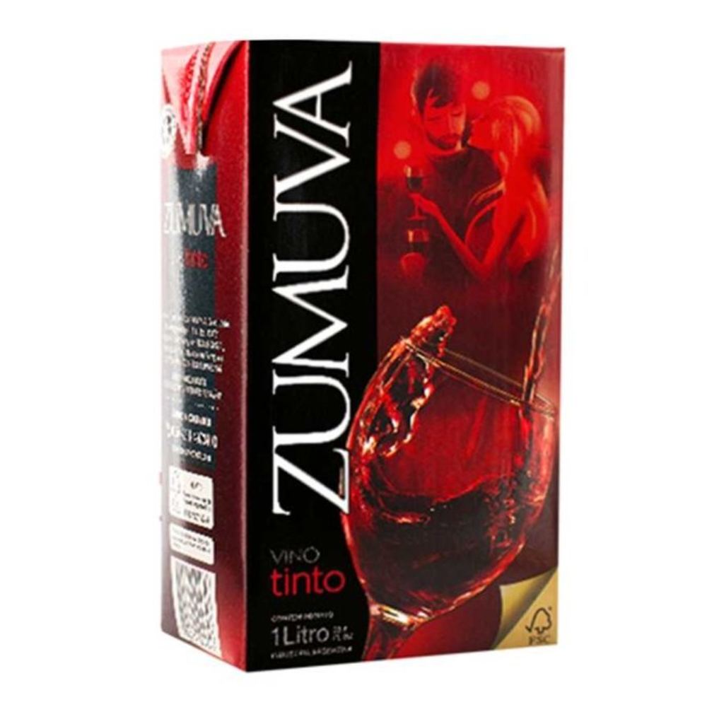 VINO TINTO ZUMUVA EN CAJA X 1 LT