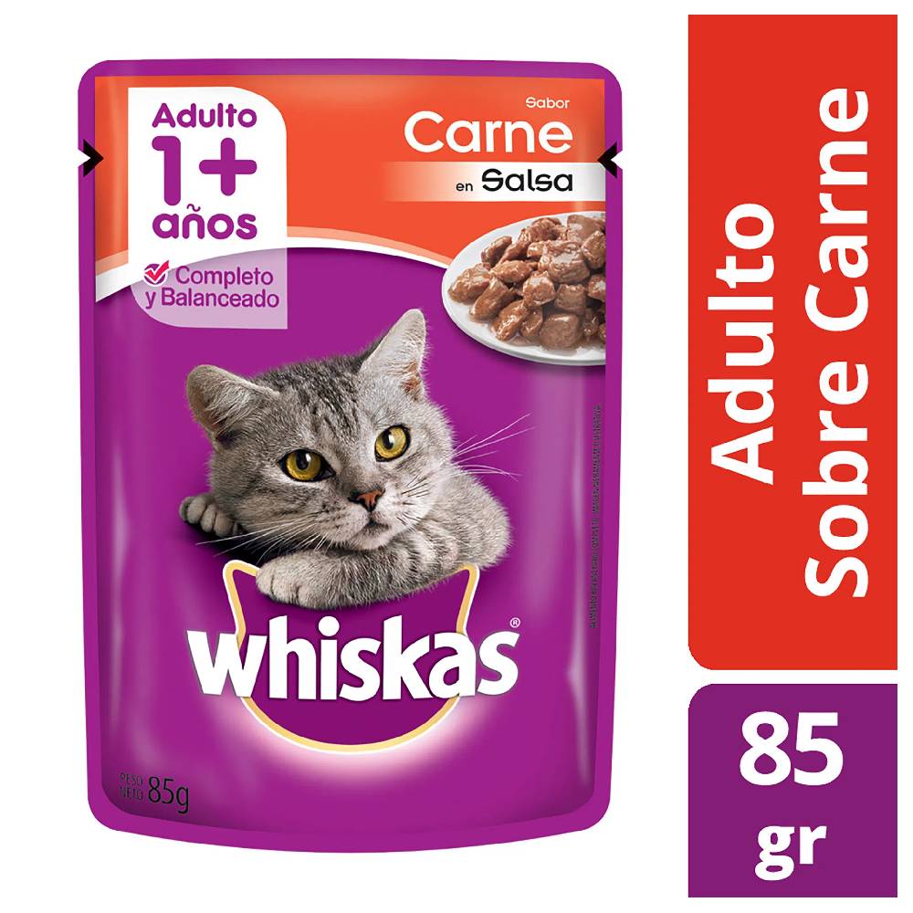 WHI AD SOBRE CARNE EN SALSA X85G