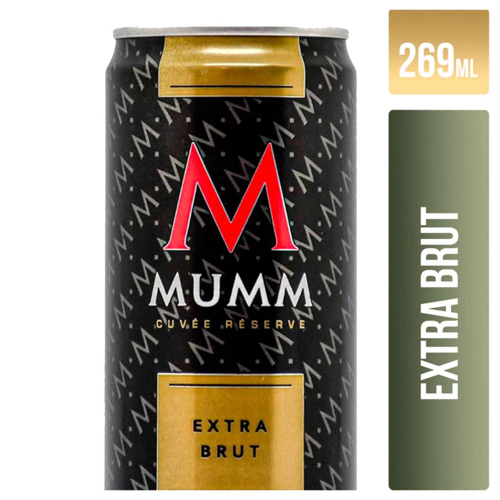 ESPUMANTE MUMM CUVEE EXTRA BRUT LATA X 269 Ml - Hiperlibertad