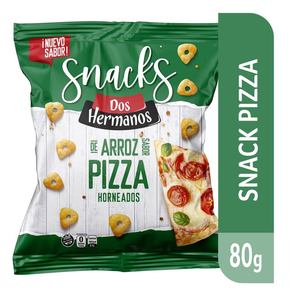 DISCOS DE ARROZ DOS HERMANOS PIZZA X 80 G.