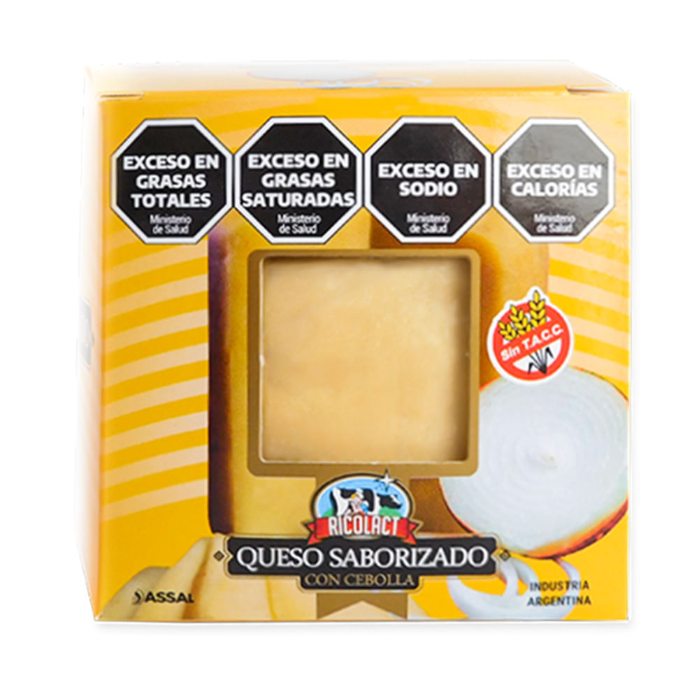 QUESO SABORIZADO CON CEBOLLA SIN TACC RICOLACT X 400 GR - Freshmarket