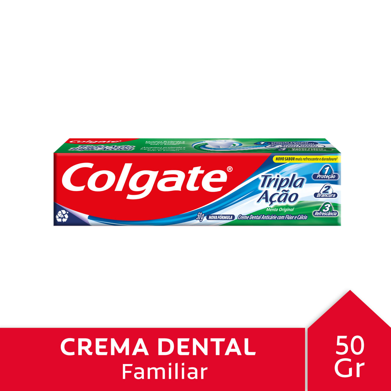Pasta Dental Colgate Triple Acción Menta Original 50 Gr