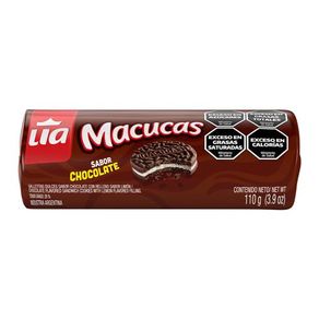 GALLETITAS MACUCAS CHOCOLATE RELLENAS VAINILLA   X110G MACUCAS X110G