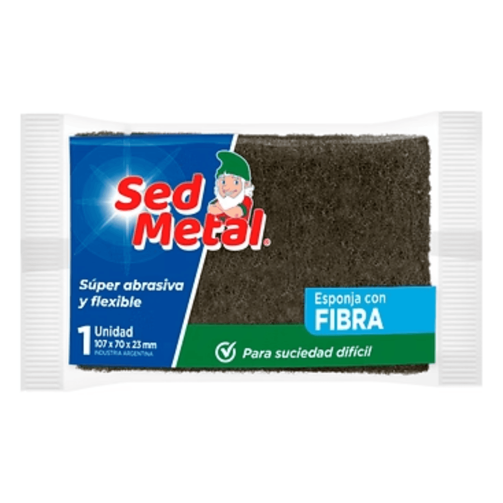 ESPONJA  CON FIBRA  SED METAL