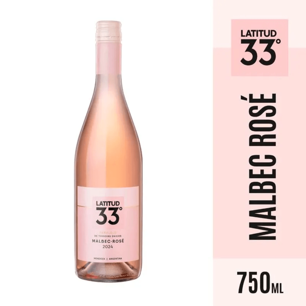 Vino Latitud 33 Malbec Rosé 750 Ml